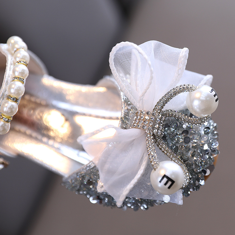  girls' shoes Children's princess leisure soft soled waterproof anti-skid shoes Children's performance dance sh