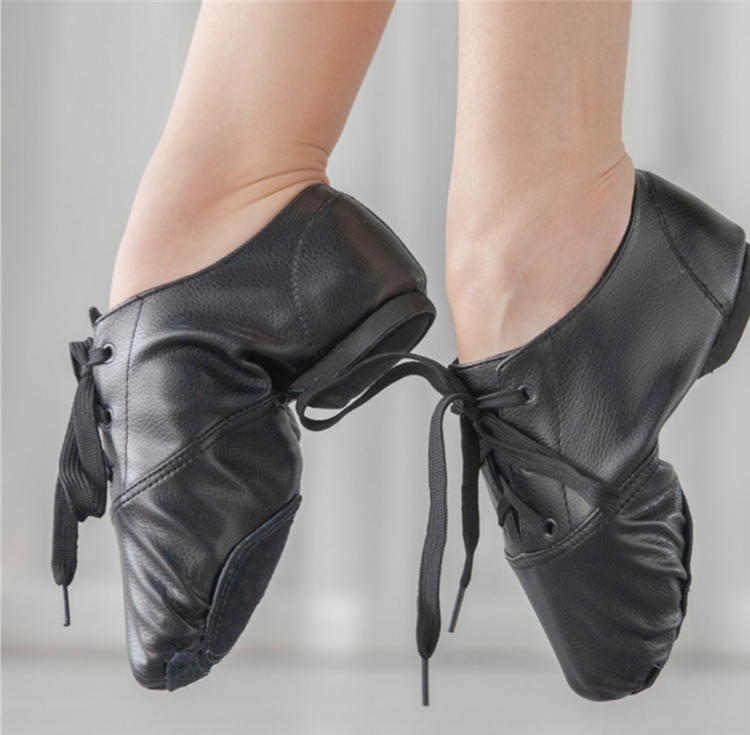 PU Low Heel Male Jazz Dance Shoes Female Adult Practice Soft Sole Shoes Yoga Ballet Children's Dance Shoes 