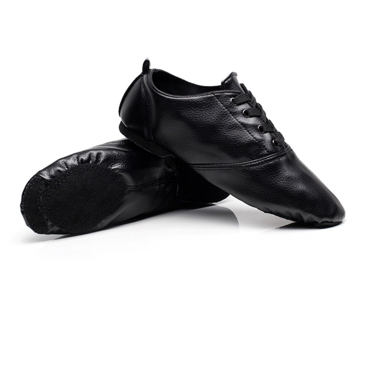 PU Low Heel Male Jazz Dance Shoes Female Adult Practice Soft Sole Shoes Yoga Ballet Children's Dance Shoes 