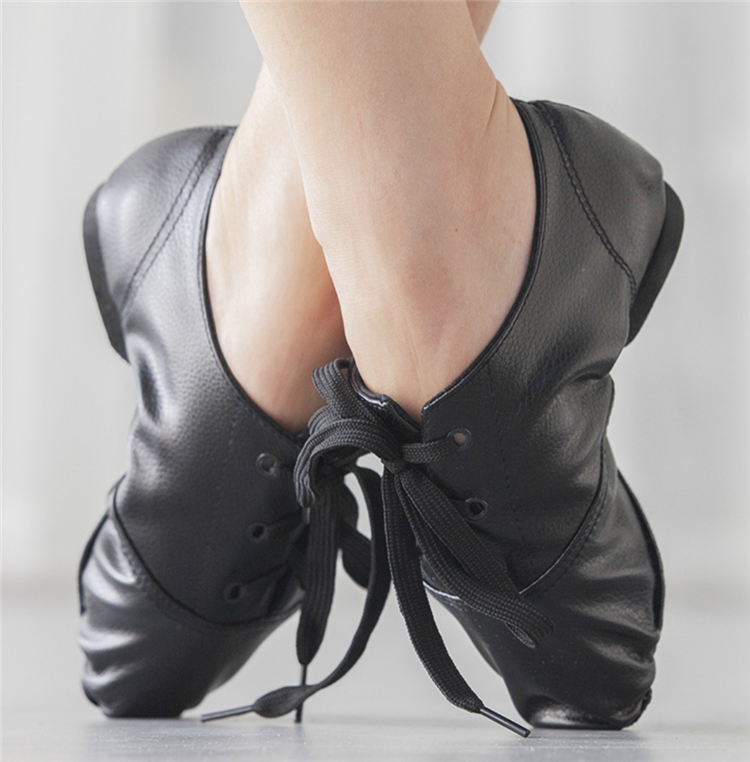 PU Low Heel Male Jazz Dance Shoes Female Adult Practice Soft Sole Shoes Yoga Ballet Children's Dance Shoes 