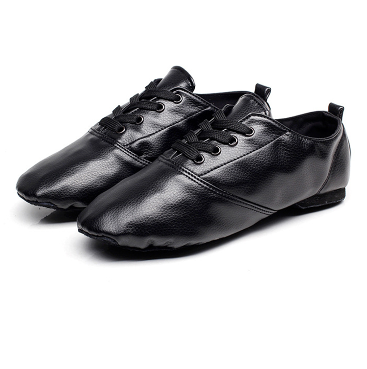 PU Low Heel Male Jazz Dance Shoes Female Adult Practice Soft Sole Shoes Yoga Ballet Children's Dance Shoes 