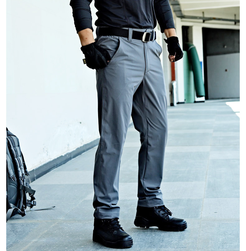 Hot Sale Long Sleeve Stretch Cargo Pocket Uniform Pants Outdoor Waterproof Hiking Cargo Range Pants Men