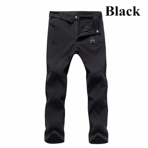 2020 New Men's Trekking AutumnWinter Fleece Climbing Long Pants Fishing Hiking Pants Warm Trousers Plus Size S-5XL