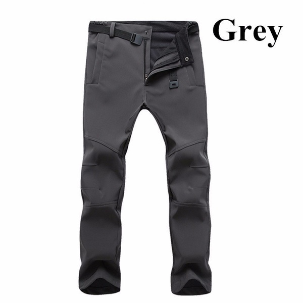 2020 New Men's Trekking AutumnWinter Fleece Climbing Long Pants Fishing Hiking Pants Warm Trousers Plus Size S-5XL