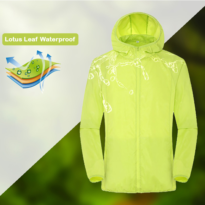 Uniform Shell Rain Softshell Packable Windbreaker Waterproof Sun-Protective Quick-Dry Hiking Jacket