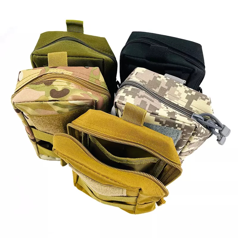 EDC Outdoor Canvas Bag Tactical Chest Rig Bag Tactical Pouches Molle Pouch Waist Bags