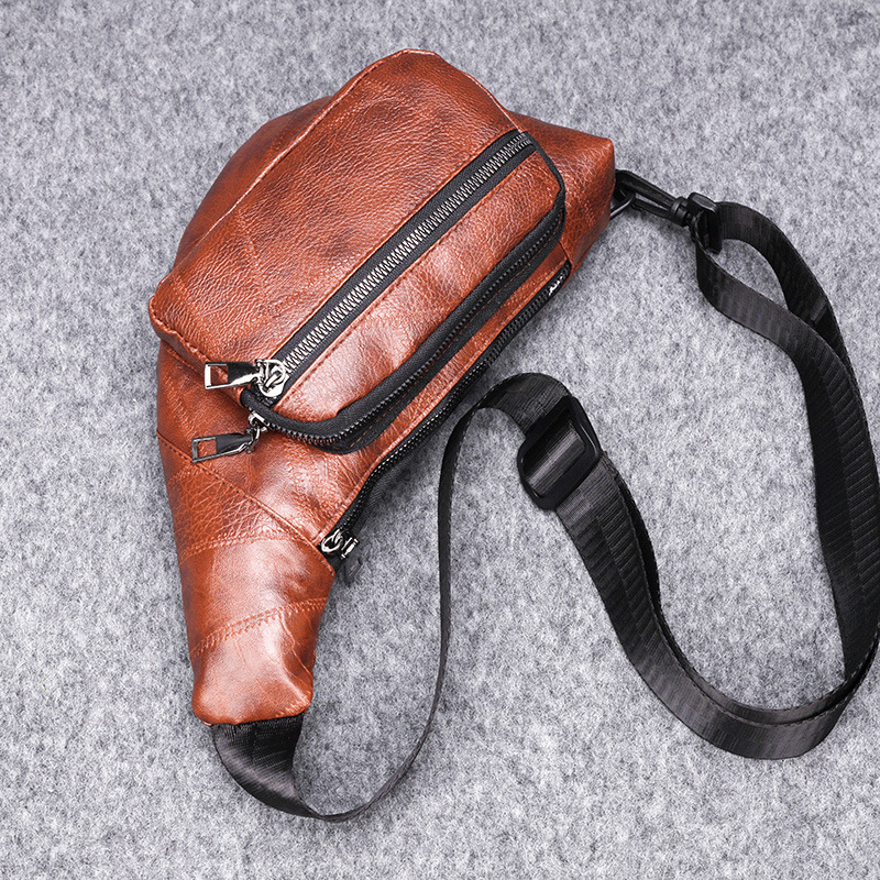 Multi-Function Travelling Fanny Pack Phone Waterproof PU Leather Waist Bag