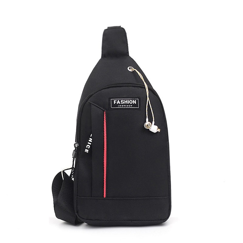 Nylon Waist Packs Sling Crossbody Outdoor Sport Shoulder Chest Daily Picnic Canvas Shoulder Bag for Men