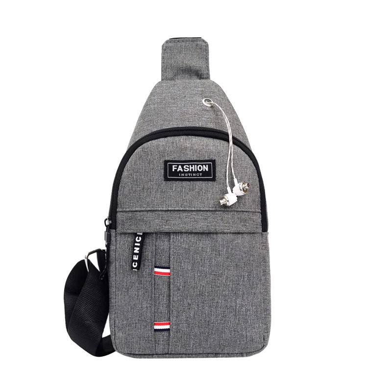 Nylon Waist Packs Sling Crossbody Outdoor Sport Shoulder Chest Daily Picnic Canvas Shoulder Bag for Men