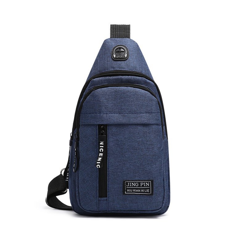 Funny Pack Waterproof Large-Capacity Waist Bag Outdoor Sports Sling Bag Men Chest Crossbody Bag