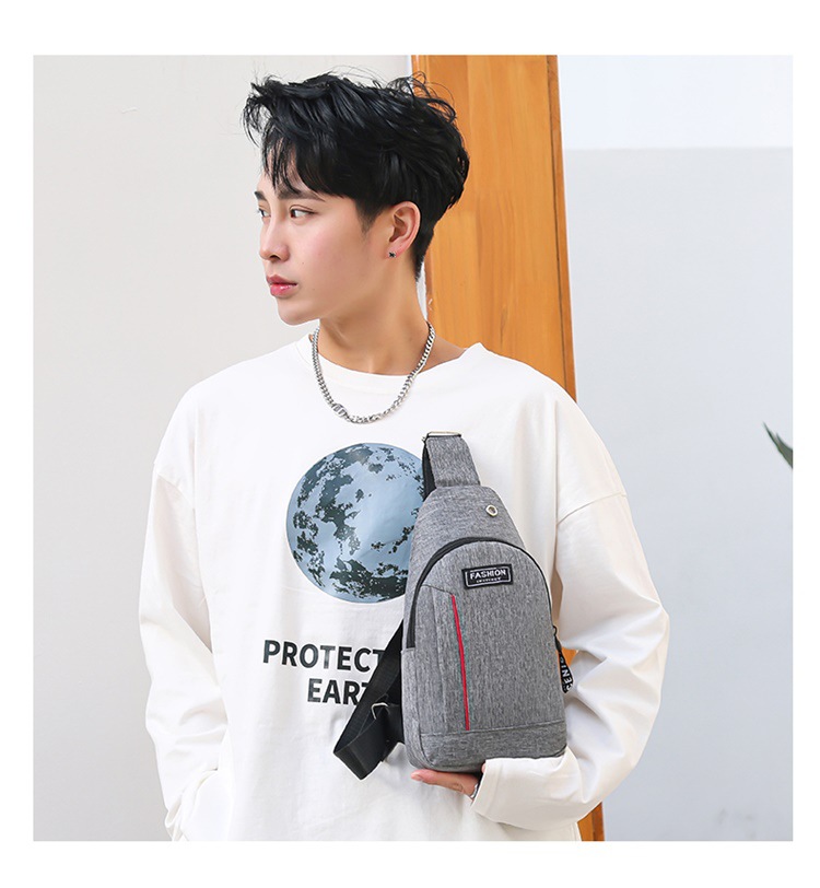 Men Shoulder Bags Nylon Waist Packs Sling Bag Crossbody Outdoor Sport Shoulder Chest Daily Picnic Canvas Messenger