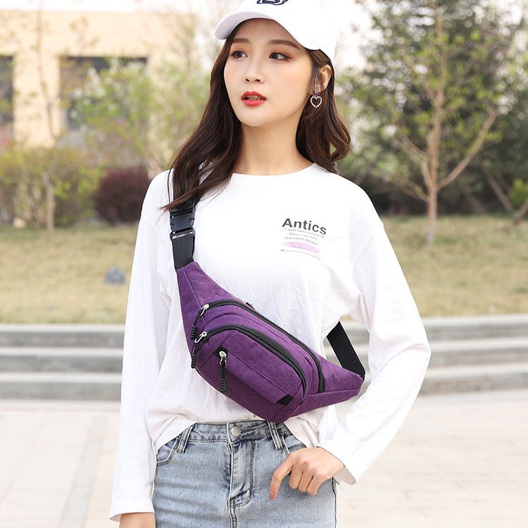 Waterproof Oxford Polyester Fanny Pack Waist Wallet Hip Pouch Bag for Men and Women