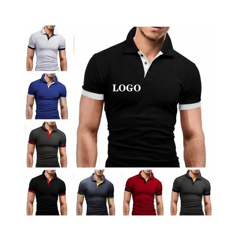 Conyson Summer  High Quality Business Oversized Designer Plain Brand Luxury T-shirt Fashion Summer Polo Men Printe