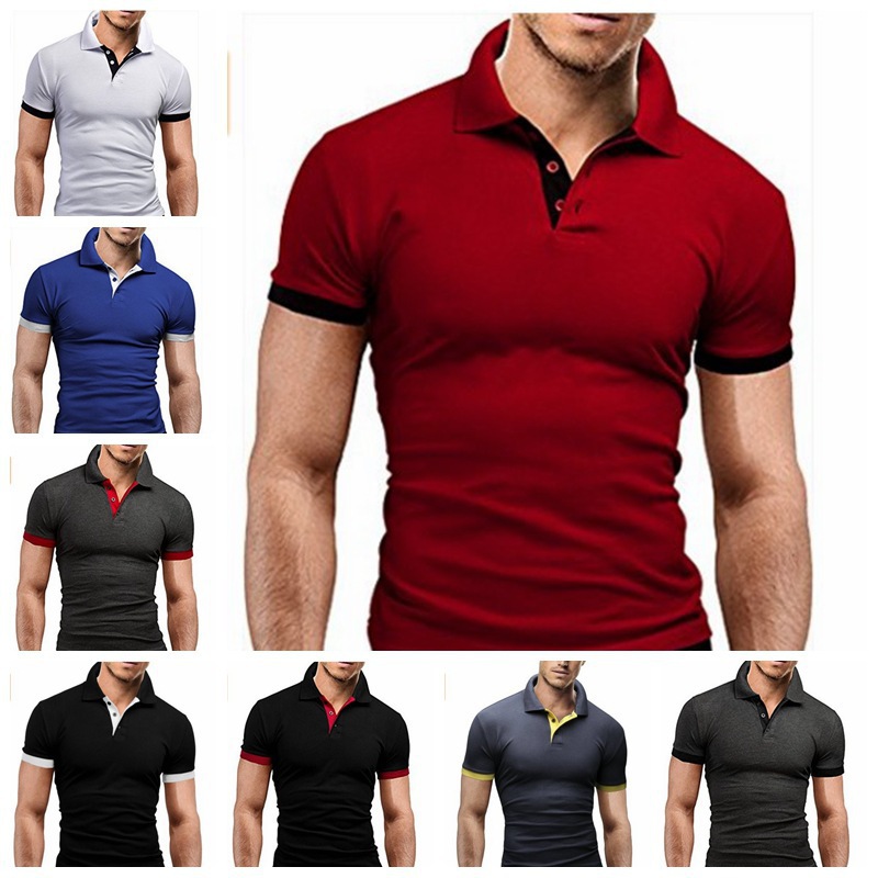 Conyson Summer  High Quality Business Oversized Designer Plain Brand Luxury T-shirt Fashion Summer Polo Men Printe
