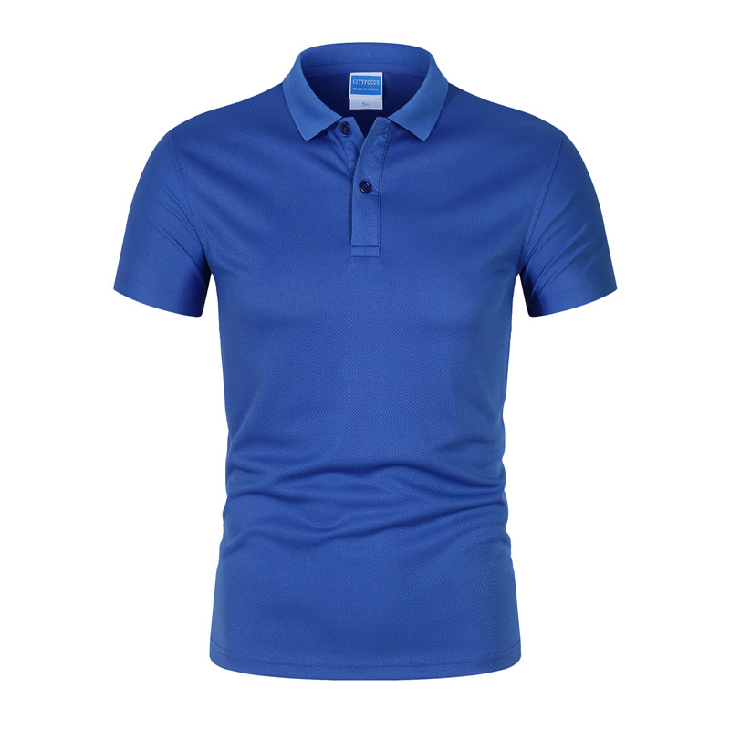 High Quality  Price Men's  Polo Shirt Solid Patch Color Fashion Casual Quick Dry Fit Mesh Polo Shirt