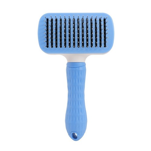 Self Cleaning Cat Grooming Comb & Brush Comfort Massage Tool for Long & Short Hair Cats ( 2 Pieces )