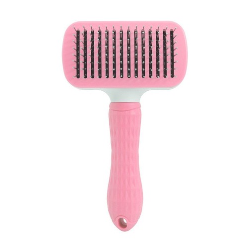 Self Cleaning Cat Grooming Comb & Brush Comfort Massage Tool for Long & Short Hair Cats ( 2 Pieces )