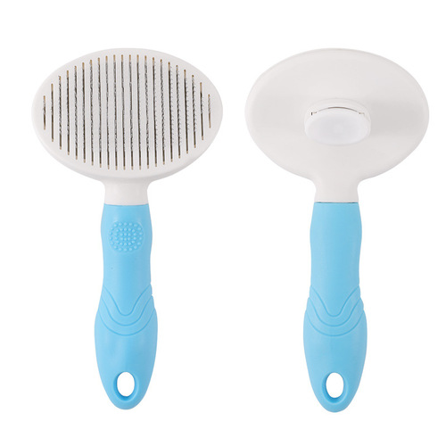 Self Cleaning Cat Grooming Comb & Brush Comfort Massage Tool for Long & Short Hair Cats ( 2 Pieces )