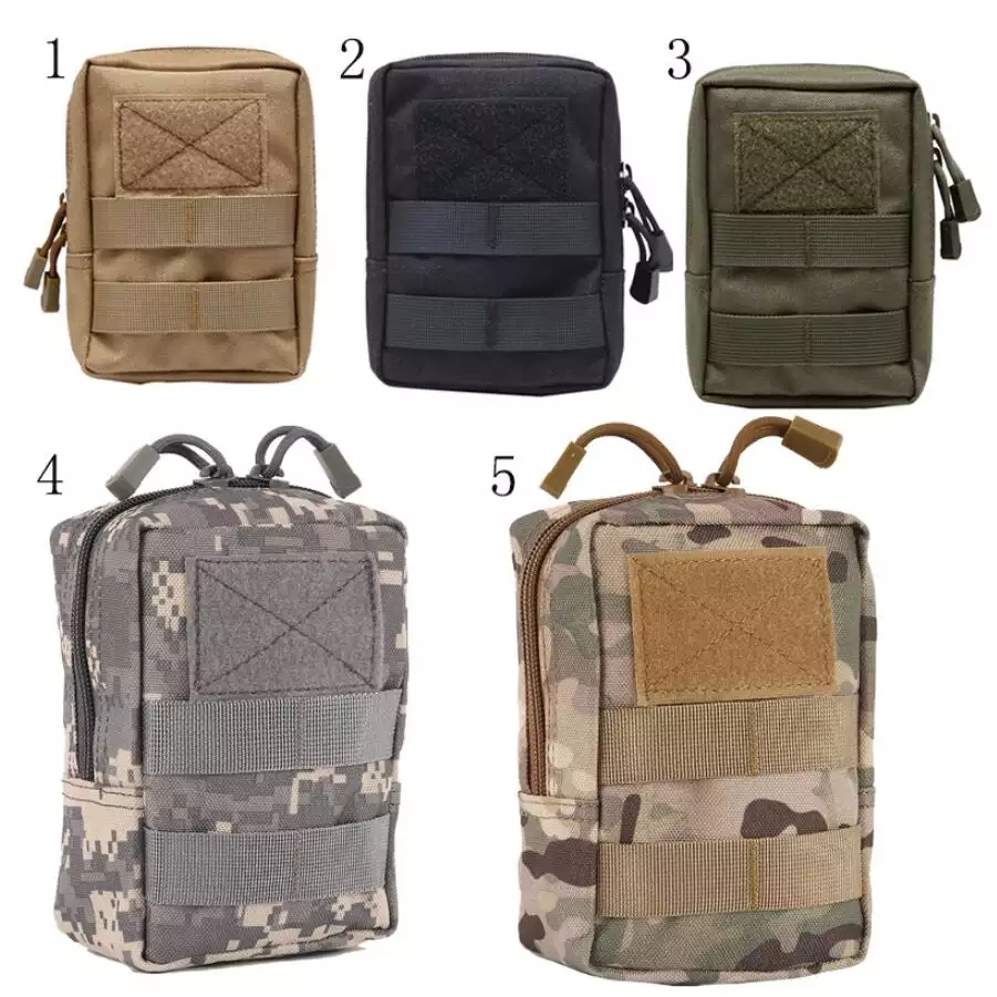 EDC Outdoor Canvas Bag Tactical Chest Rig Bag Tactical Pouches Molle Pouch Waist Bags
