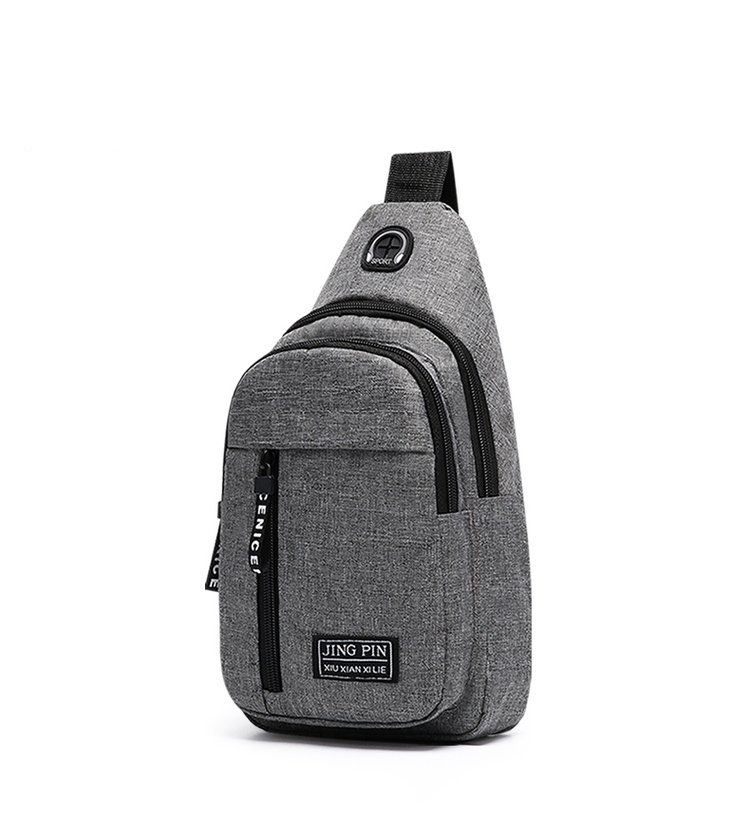 Funny Pack Waterproof Large-Capacity Waist Bag Outdoor Sports Sling Bag Men Chest Crossbody Bag