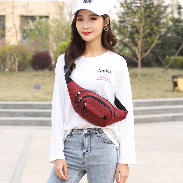 Waterproof Oxford Polyester Fanny Pack Waist Wallet Hip Pouch Bag for Men and Women