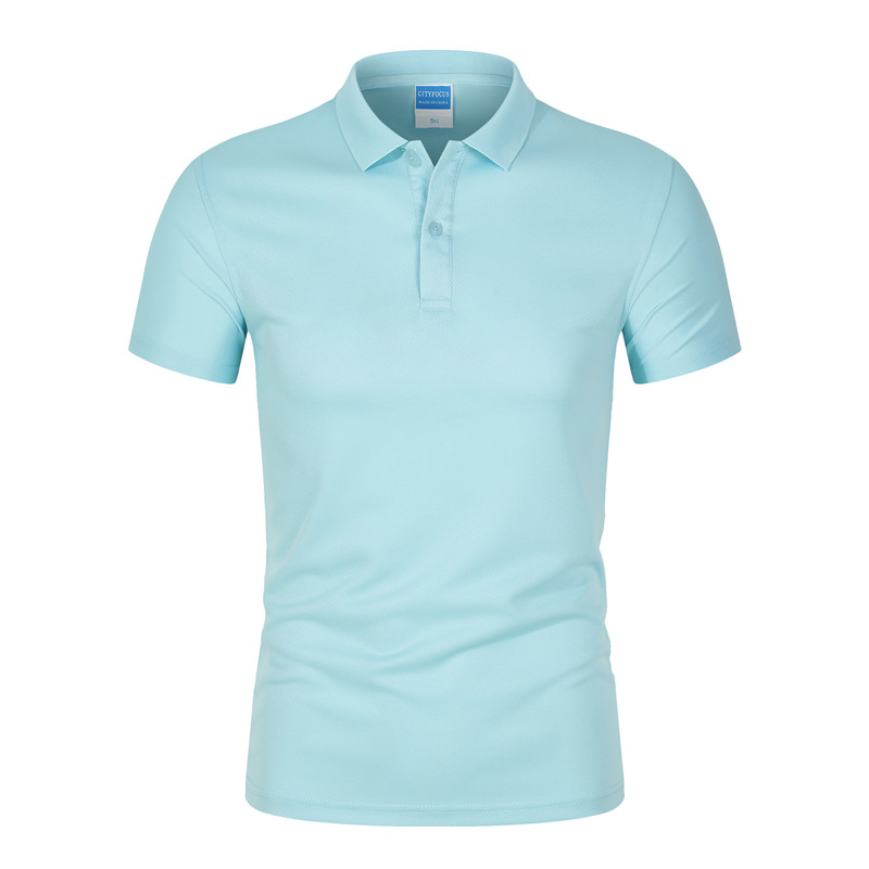 High Quality  Price Men's  Polo Shirt Solid Patch Color Fashion Casual Quick Dry Fit Mesh Polo Shirt
