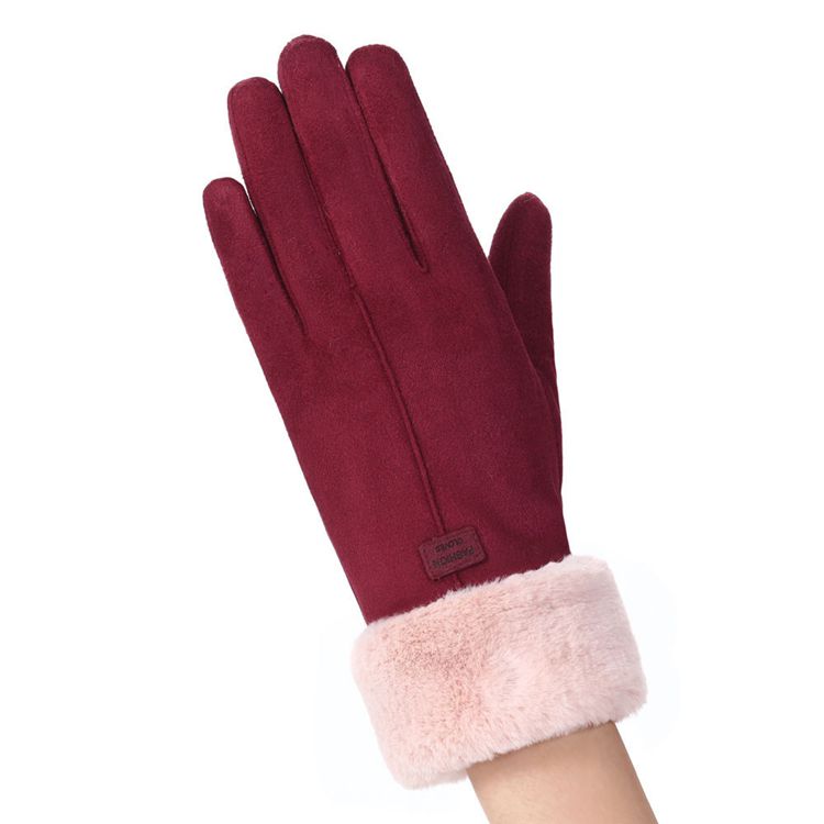 Women warm Full Finger gloves winter cycling Driving Windproof gloves touch screen gloves Mittens