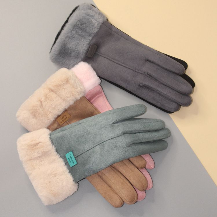 Women warm Full Finger gloves winter cycling Driving Windproof gloves touch screen gloves Mittens
