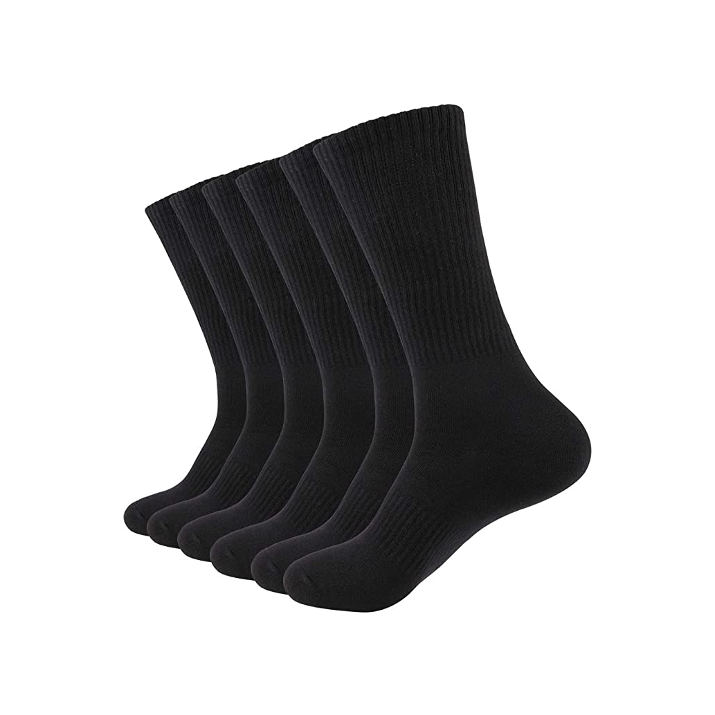 Men plain white black casual dress / office / working / casual socks