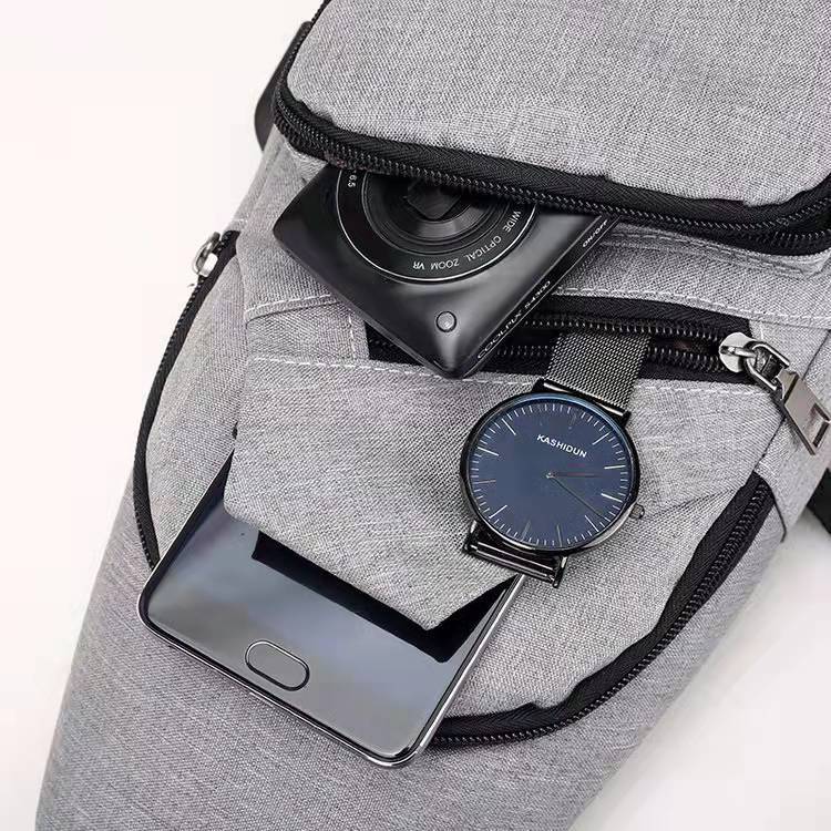 Casual Male Usb Charging Sling Shoulder Belt Bag Men Fanny Pack Chest Bag For Men