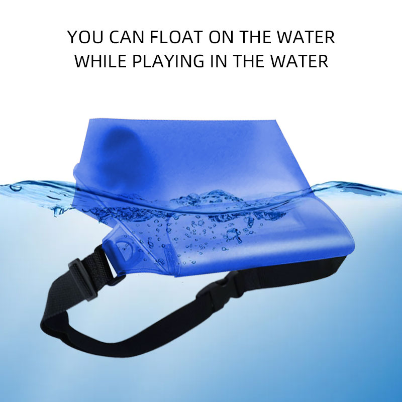 Lightweight Adjustable Waterproof Phone Pouch Dry Bag Floating Waist Pouch for Outdoor Sports Boating Hiking