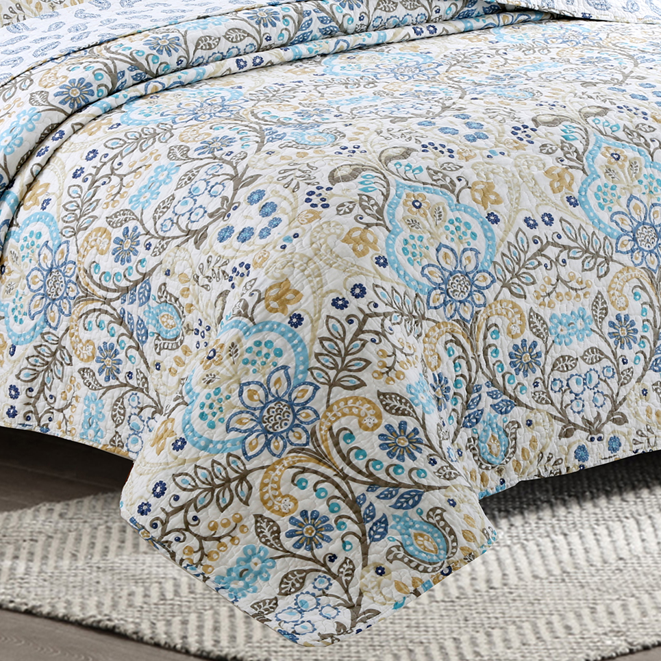 Flower Printed Bedspread&amp;Coverlets Luxury Bed Cotton Bedspreads Soft Bedspread Set Coverlet Bed spread For Home