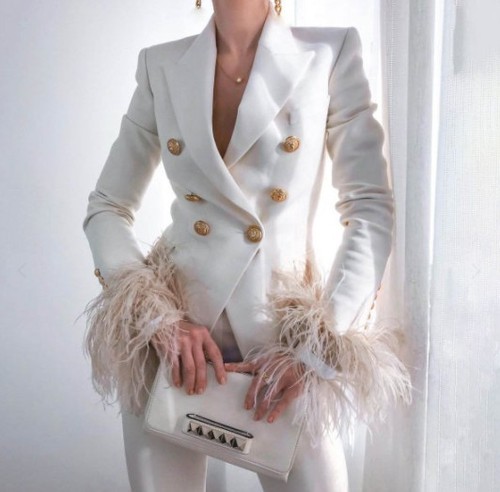 Spring 2022 new design women's suits slim printed  jacket party club fashion coat