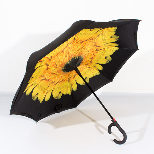  for New Design Hands Free Magic 2 Layer Umbrella Inverted Upside Down Reverse double Umbrella