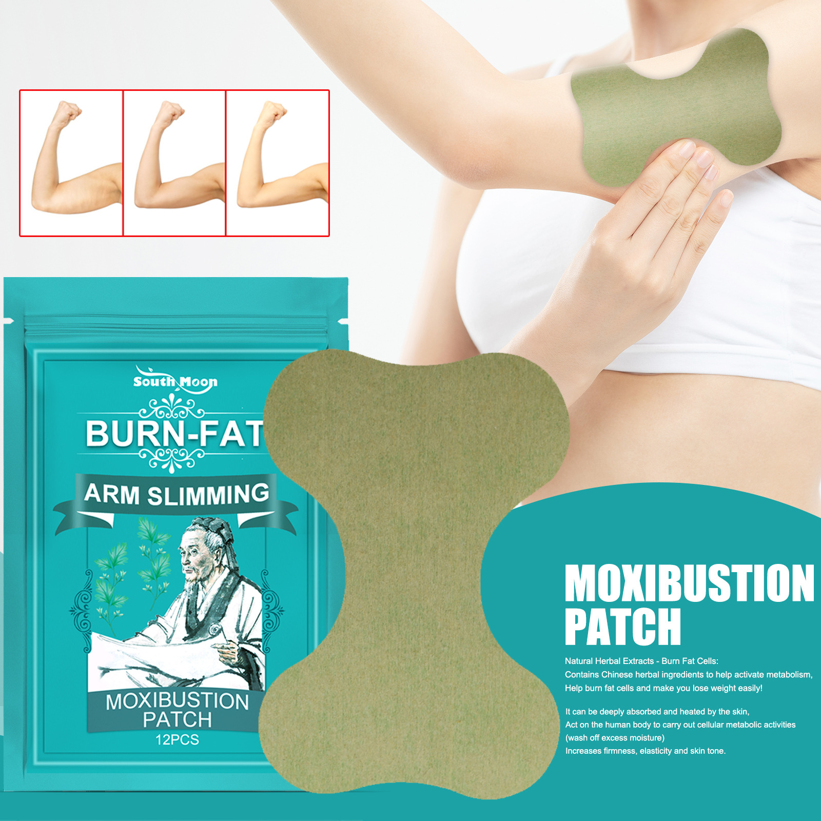   Wonder Slim Patch For Arm Slimming Patch Weight Loss Burn Fat Moxibustion Paste Body Slimming Products