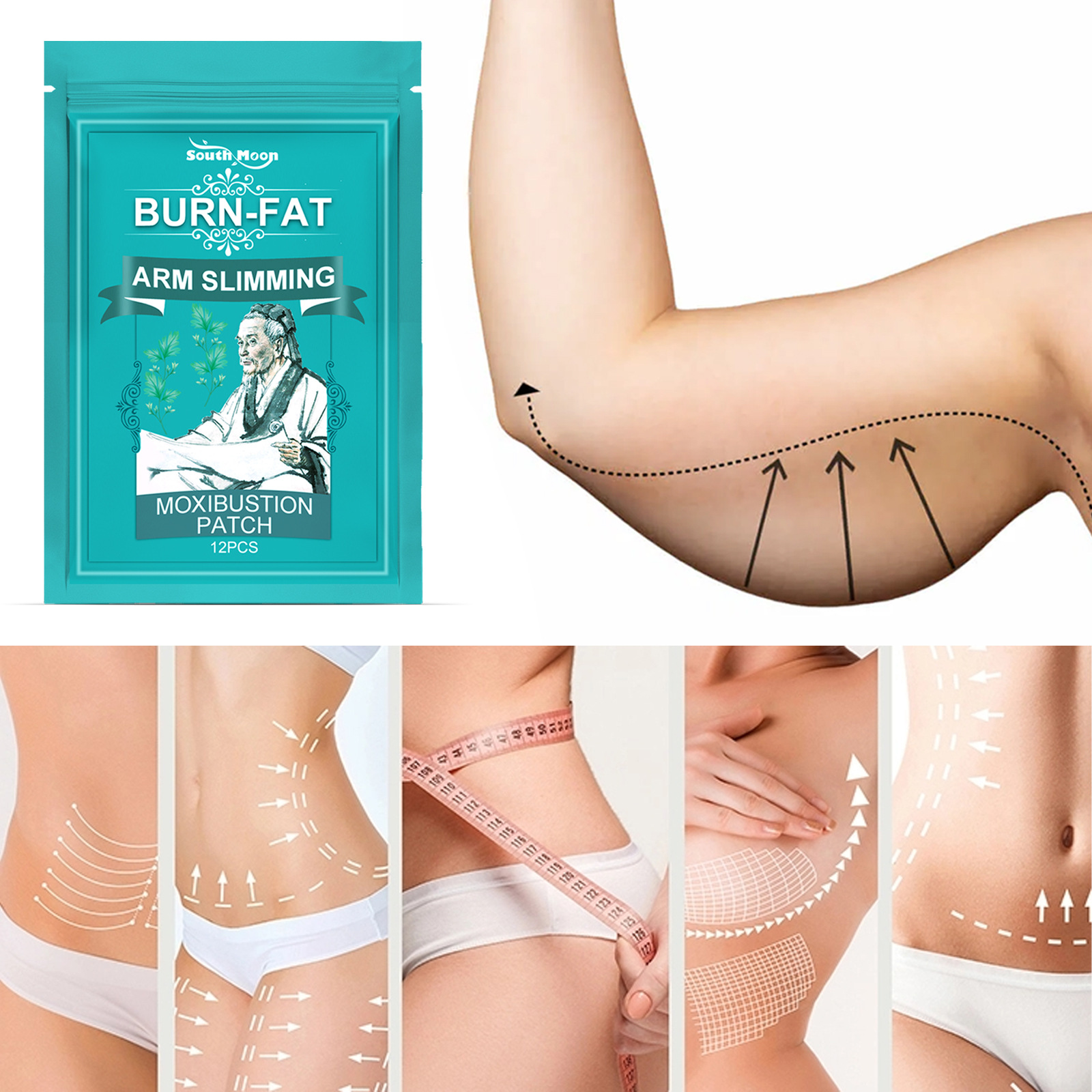   Wonder Slim Patch For Arm Slimming Patch Weight Loss Burn Fat Moxibustion Paste Body Slimming Products