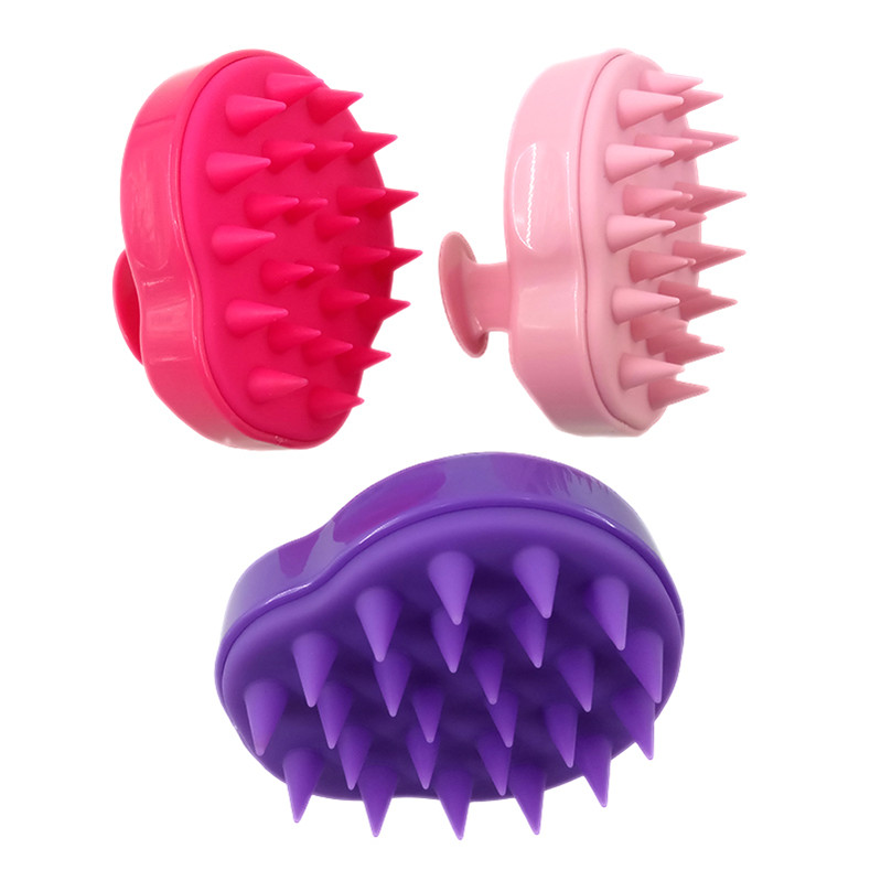Hot sales Silicone Scalp Hair Massage Brush Scalp Massaging Shampoo Brush