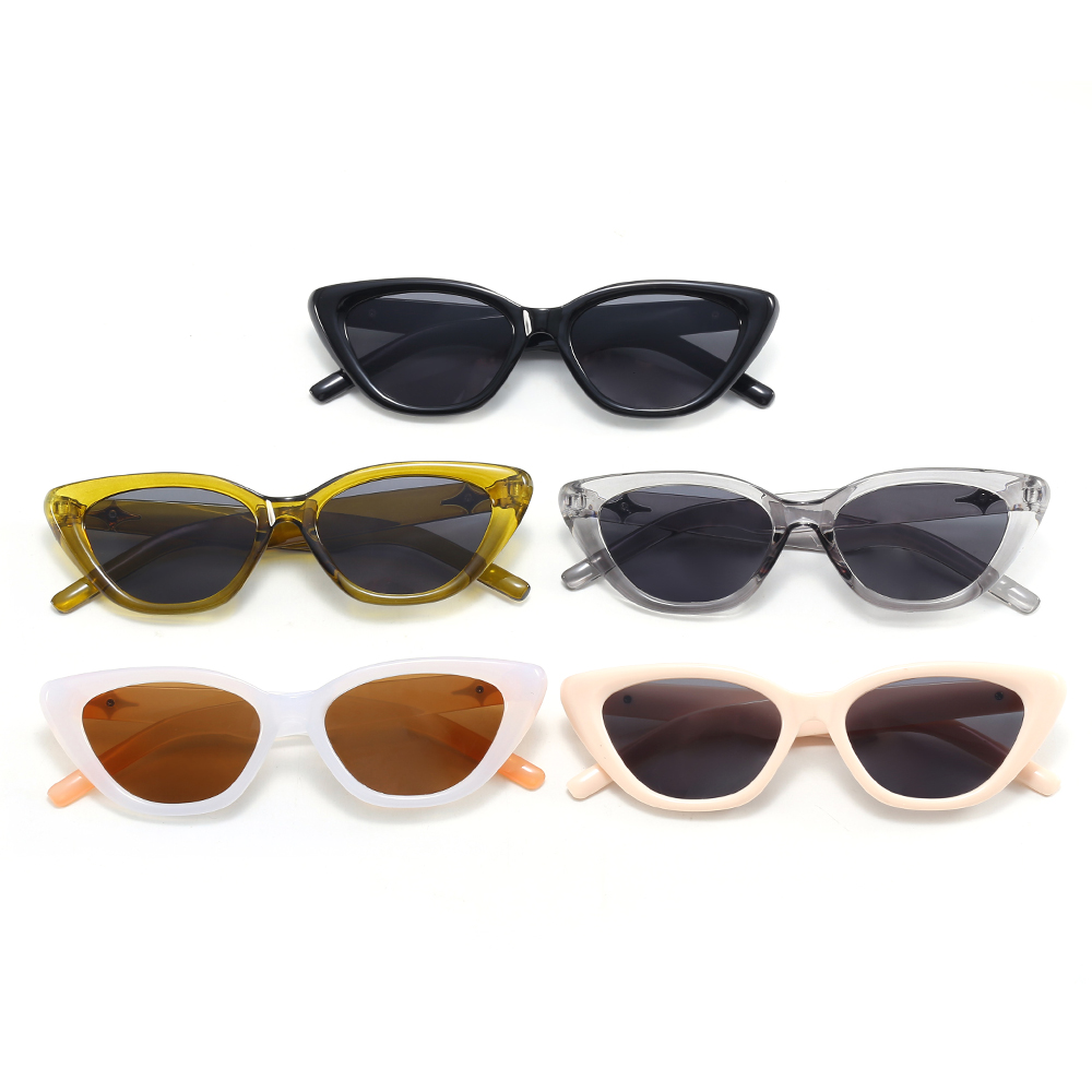Superhot Eyewear 21706 Fashion 2023 Retro Cheap Plastic Small Triangle Cat Eye Vacation Sunglasses