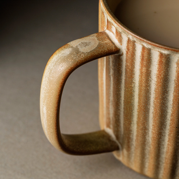 EKA vintage retro diner style classic cream coffee mug  creative ceramic coffee thick diner mug