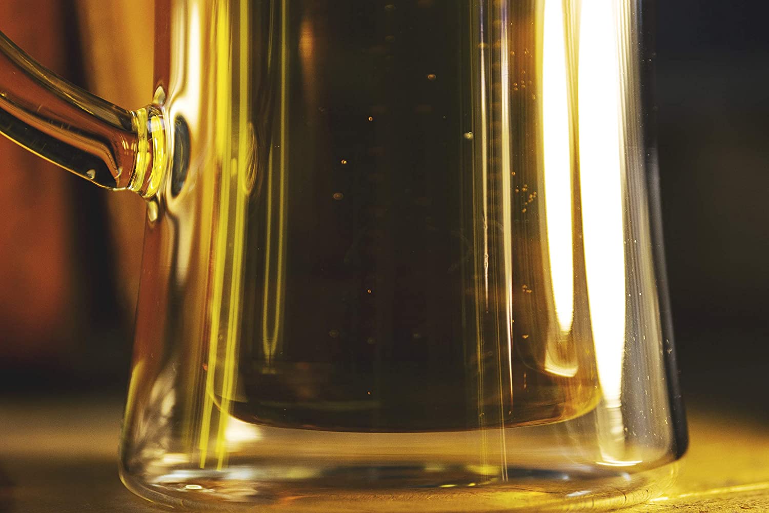 Beer Mug, Insulated Double Walled Glass Stein, Premium Packaging for Gifting, 13.5-Ounce