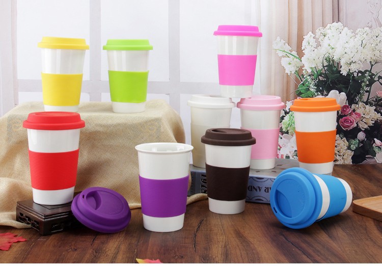  Creative gift ceramic cup mug printed  foreign trade export white cup coffee cup water mugs drinking bottle