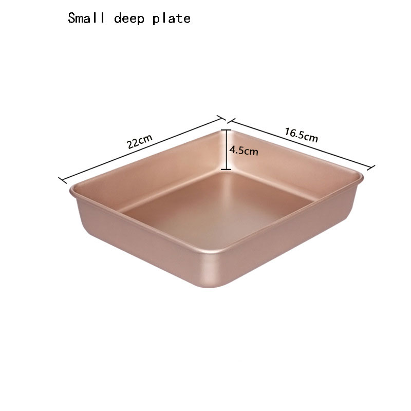  Square Rectangle Carbon Steel Baking Cake Bakieware Household Pizza Baking Pan molde pastel