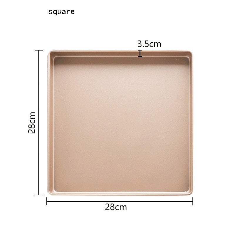  Square Rectangle Carbon Steel Baking Cake Bakieware Household Pizza Baking Pan molde pastel