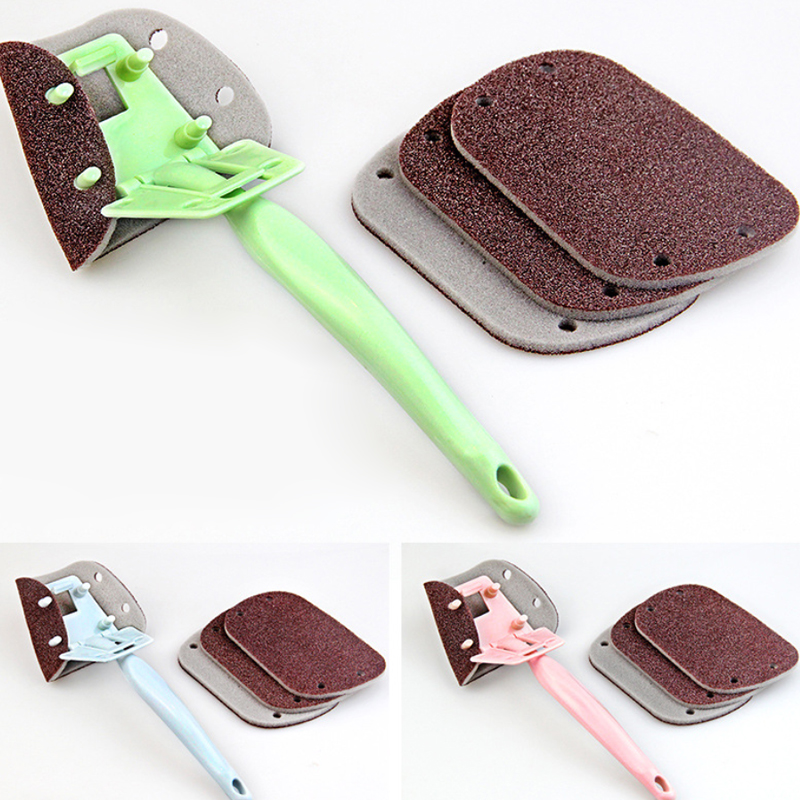 Hot Sale Barbecue High Quality Replaceable Emery Bbq Cleaning Brush With handle stick