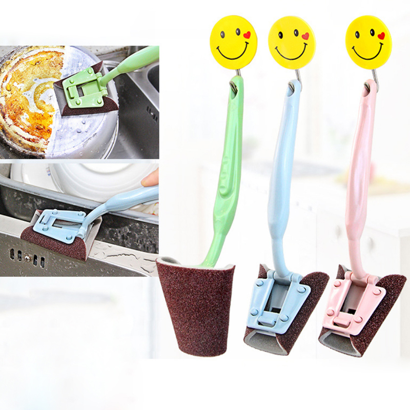 Hot Sale Barbecue High Quality Replaceable Emery Bbq Cleaning Brush With handle stick