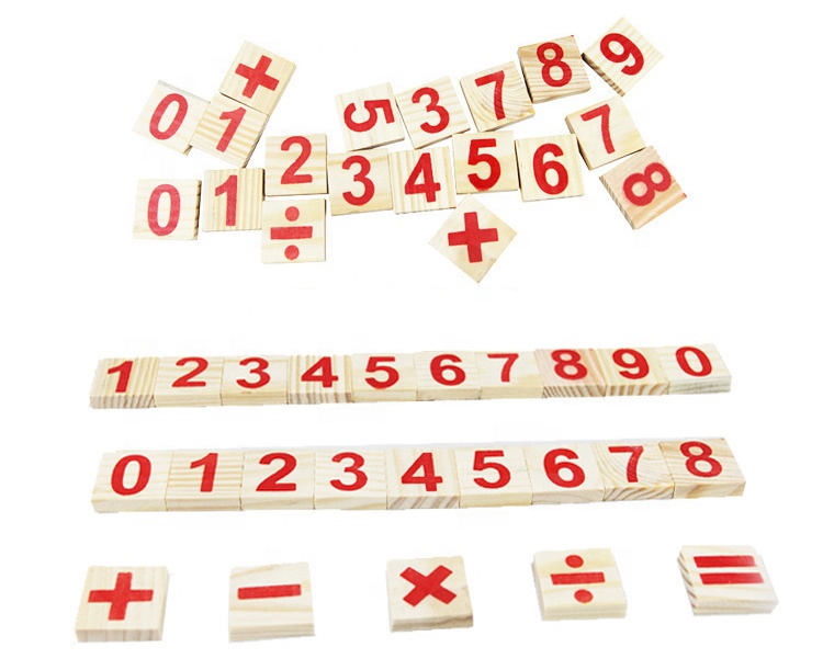 Wooden educational toy intelligence counting stick mathematical toy