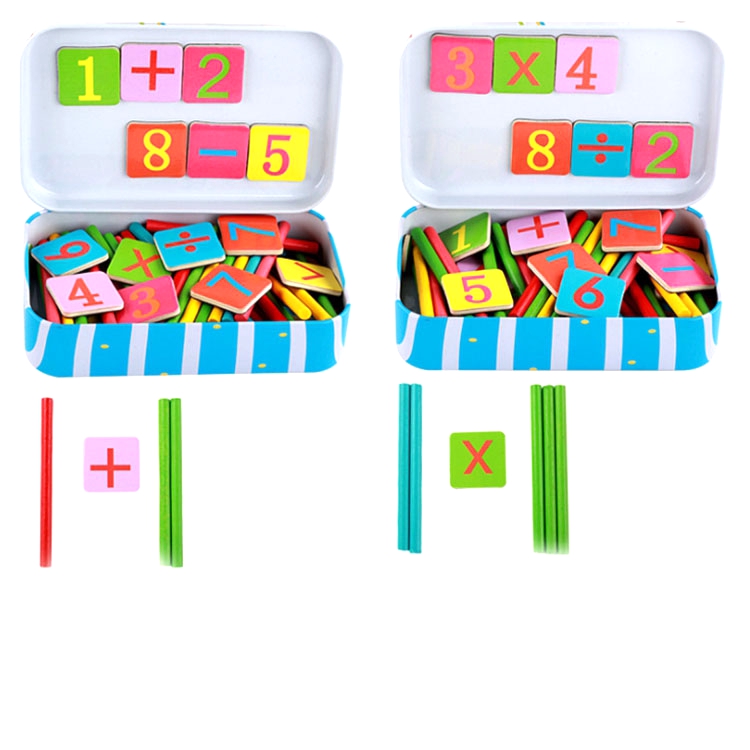 Montessori Mathematical Sticks counting sticks Calculation Math Educational Toy
