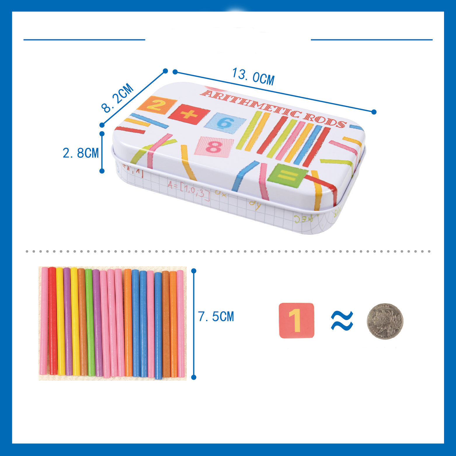 Children's recognition of number matching cards baby puzzle counting stick toy
