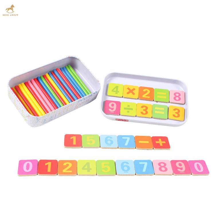 Children's recognition of number matching cards baby puzzle counting stick toy