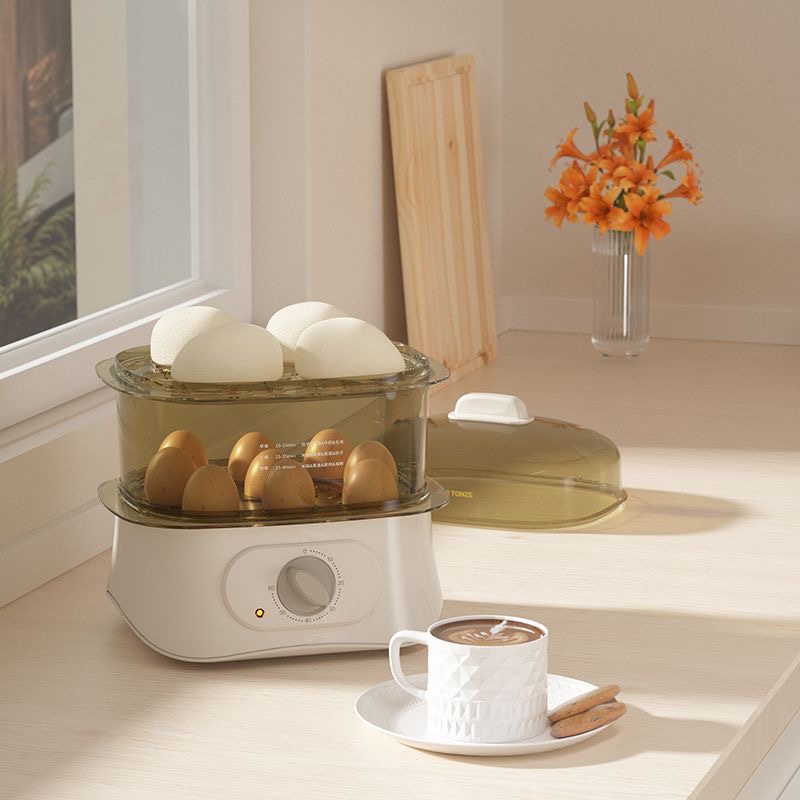  2 Layer electric egg boiler Egg Cooker vegetable food steamer
